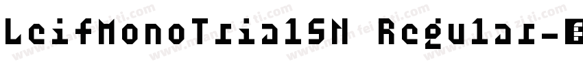 LeifMonoTrialSN Regular字体转换